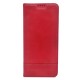 Capa Flip de Couro com Bolso Interno para Samsung Galaxy M23/M236 Preto Vermelho